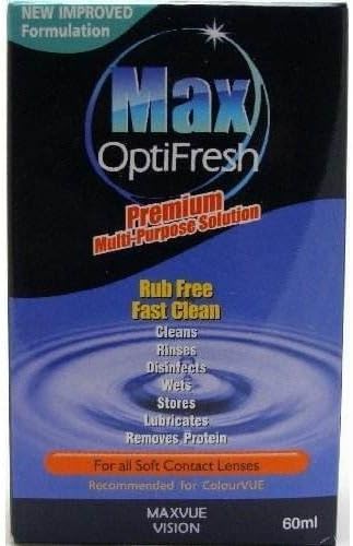 ColourVue Max OptiFresh Premium Multi-Purpose Contact Lens Solution – 60 ml by Max OptiFresh