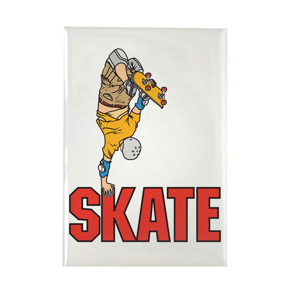 CafePress Skateboarding 3 Rectangle Magnet, 3"x2" Refrigerator Magnet