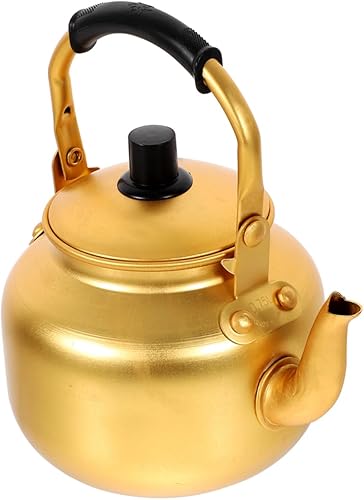 Hemoton Hervidor de agua de cocina hervidor de agua pequeño de aluminio grueso hervidor de té multiusos