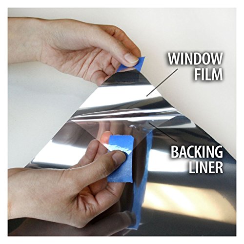 Película para ventana control solar y privacidad día plata gris 24in x 14ft miniatura 6