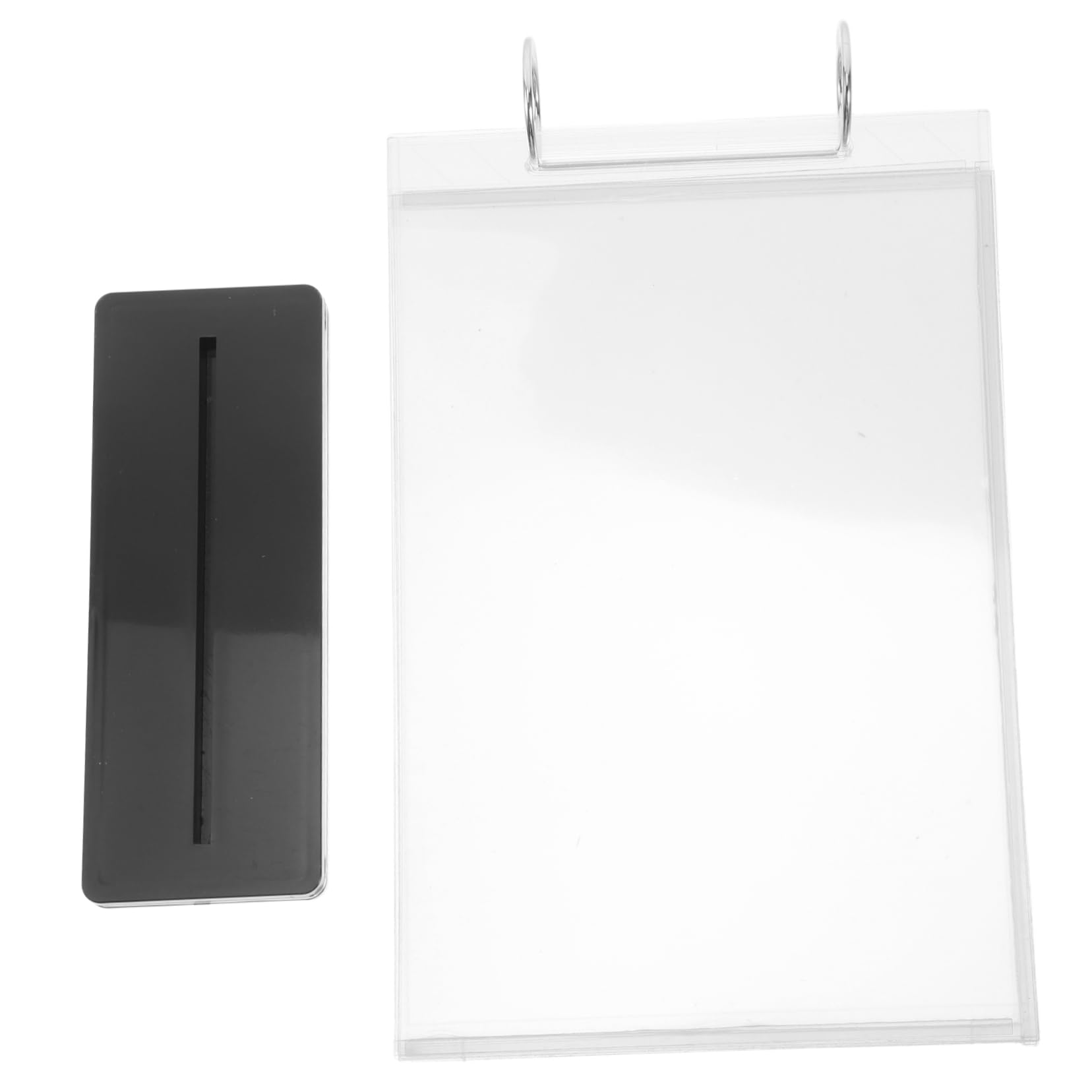 Alipis Card Holder Sign Display Flip Book Stand Paper Sign Holder Desktop Flip Organizer for Display