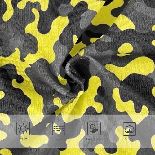 Girls Underwear Toddler 2t Cotton Girl Panties Cute Stylish Kids Briefs Undies Abstract Camouflage Black Yellow3