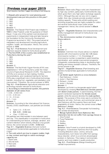 Image of ICAR PG Horticulture Book 2026 Solved Previous Year Paper 2019 to 2025 With Detail Solution As Per Updated Syllabus II Edition II As Per Syllabus
