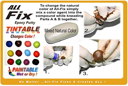 Miniatura 6 de All-Fix Kit de masilla epoxi de 12 libra - Piscina - Marina - Submarino - Estanque - Tanque - Compuesto de reparación y modelado de escultura