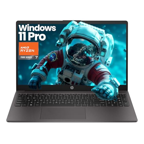 Image of HP Business and Study Laptop 2026 Updated, 15.6 inch FHD, AMD Ryzen 7 7730U (64GB RAM | 2TB SSD), Numeric Keypad, Webcam, Windows 11 Pro+ Copilot AI, WiFi 6& Bluetooth, Laptop KB Kit
