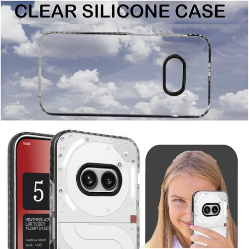 Image of A rtistque Ultra Stylish Back Cover Case for Nothing Phone 2a / 2A Plus 5G | Premium Shockproof TPU | Protective Design | Nothing Phone 2a / 2A Plus 5G Cover - Black