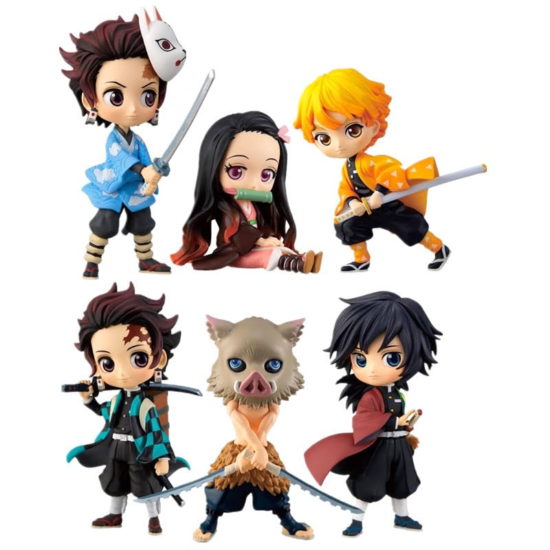 PINAKA Demon Slayer Set of 6 Model B 6-8.5 Cms Action Figure Kimetsu No Yaiba Anime Figure Nezuko Tanjiro Zenitsu Inosuke Giyu Figure Weeb Manga Collectible Figurines (B0CKNH5JVX) Amazon Price History, Amazon Price Tracker