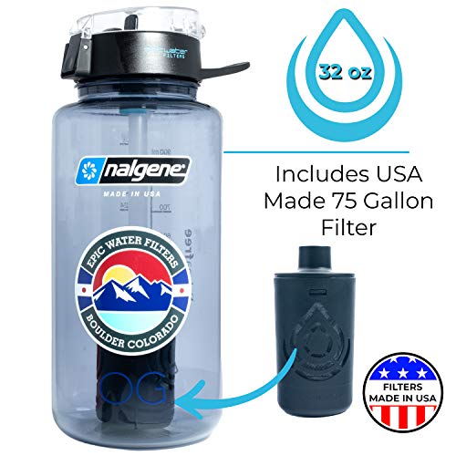 Epic Nalgene OG | Water Filtration Bottle | Wide Mouth 32 oz |
