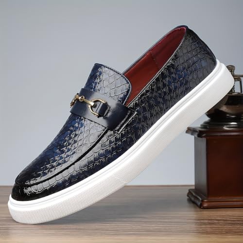 Fall/Winter Men's Large-Sized Fashion Leather Shoes - Comfortable Thick Soles, Elegant Style, Suitable for Formal Wear2