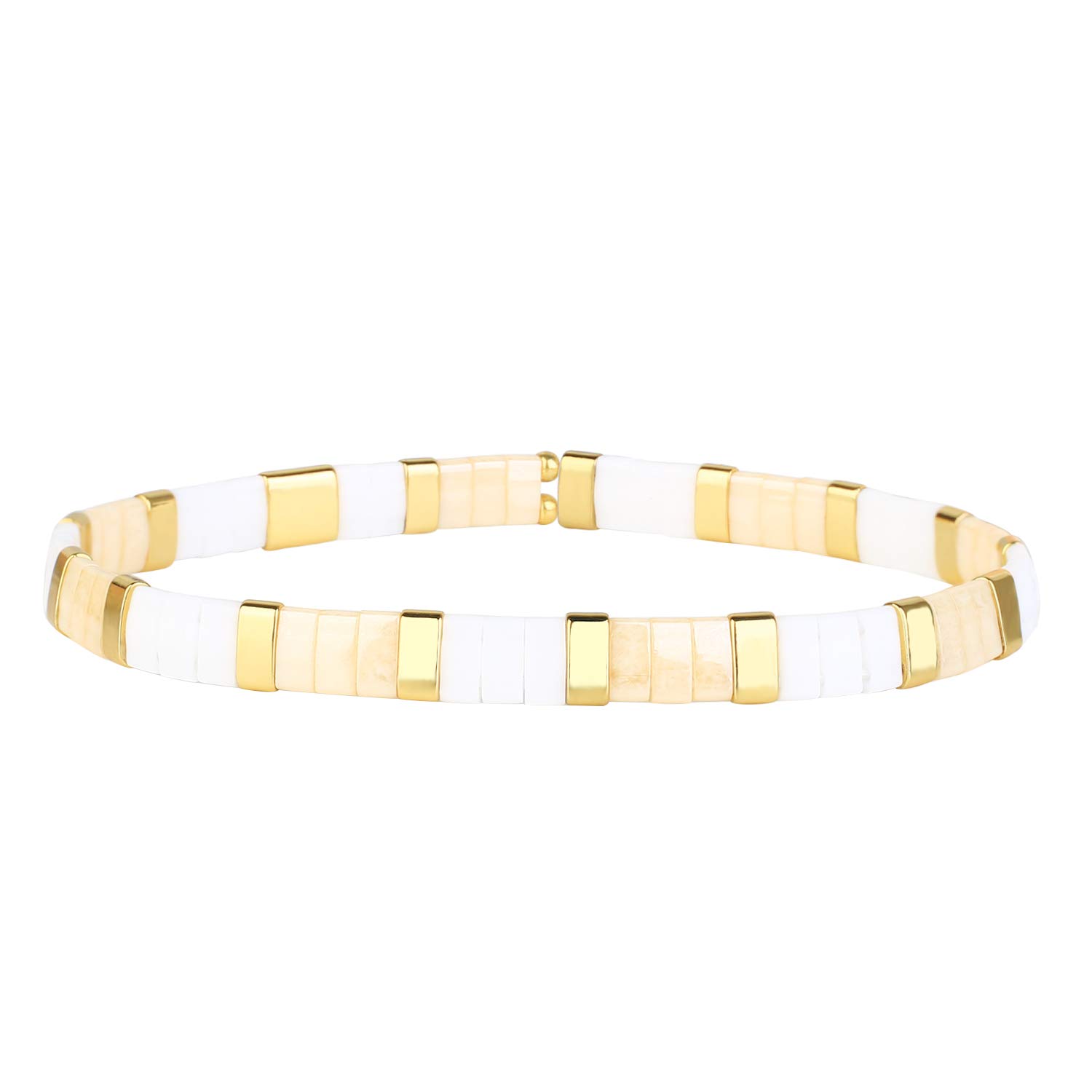 KELITCH Damen Freundschaftsarmbänder Perlen Strang Armbänder