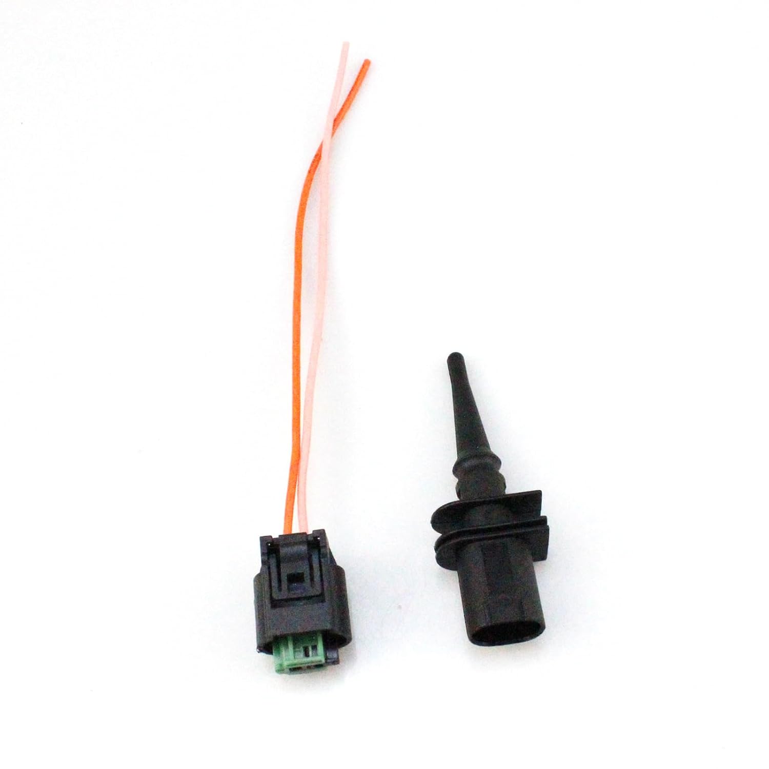 Outside Ambient Air Temperature Temp Sensor with Connector Pigtail Plug Compatible with BMW 323i 325i 328i 330Ci 528i 530i 550i M3 M5 M6 X3 X5 X6 Z4 Z8, 65816905133 65816905050(2 pcs)