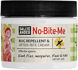 Sallye Ander “No-Bite-Me” All-Natural Bug & Insect Repellent - Anti Itch Cream - Safe for Kids and Infants - Repels Mosquitoes, Black Flies, Fleas, and Ticks - 2 oz