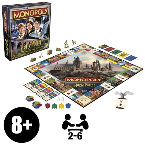Hasbro Gaming Monopoly Harry Potter, The Classic Board Game in Magic Edition, Suitable for Children from 8 Years, for Fans of Magic