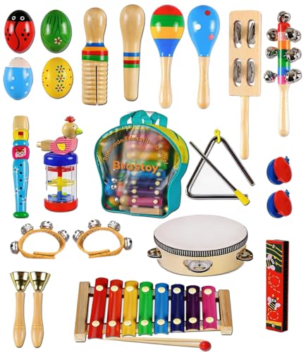 Instrumentos Musical de Percussão de Madeira Brinquedo Educativo Infantis