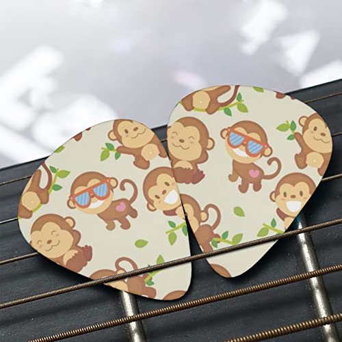 Lot de 12 médiators amusants en forme de singe pour guitare basse électrique et acoustique - Les Beatles, Paul McCartney, John Lennon, RIngo Starr, George Harrison Lot de 12 médiators amusants en forme de singe pour guitare basse électrique et acoustique – Image 8
