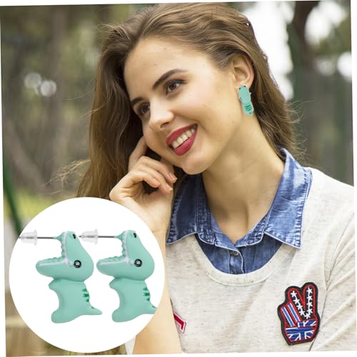 Boucles d'oreilles animaux en pâte polymère vertes pour illuminer vos tenues stylées - 6