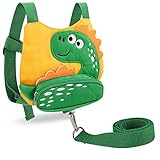 Accmor Toddler Harness Leash, Cute Dinosaur Anti-Lost Harnesses with Kid Leashes, Child Walking...