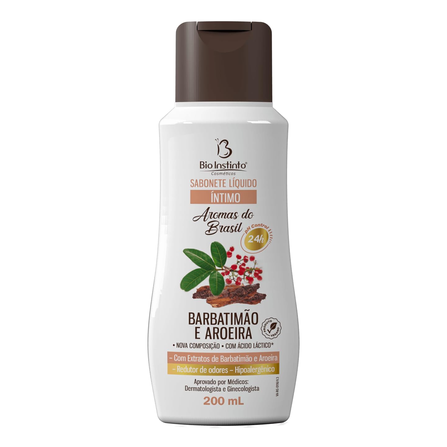 Kit 2 Sabonete Íntimo 200ml Bio Instinto com Barbatimão e Aroeira – Higiene Íntima