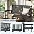 SLEKVERSA Outdoor Bench, HDPE Outdoor Benches Weatherproof, 2-Person Garden Bench Seat with 600 lbs Weight Capacity, Patio Benches for Outdoors, Yard, Garden, Porch, Backyard and Park, Dark Gray