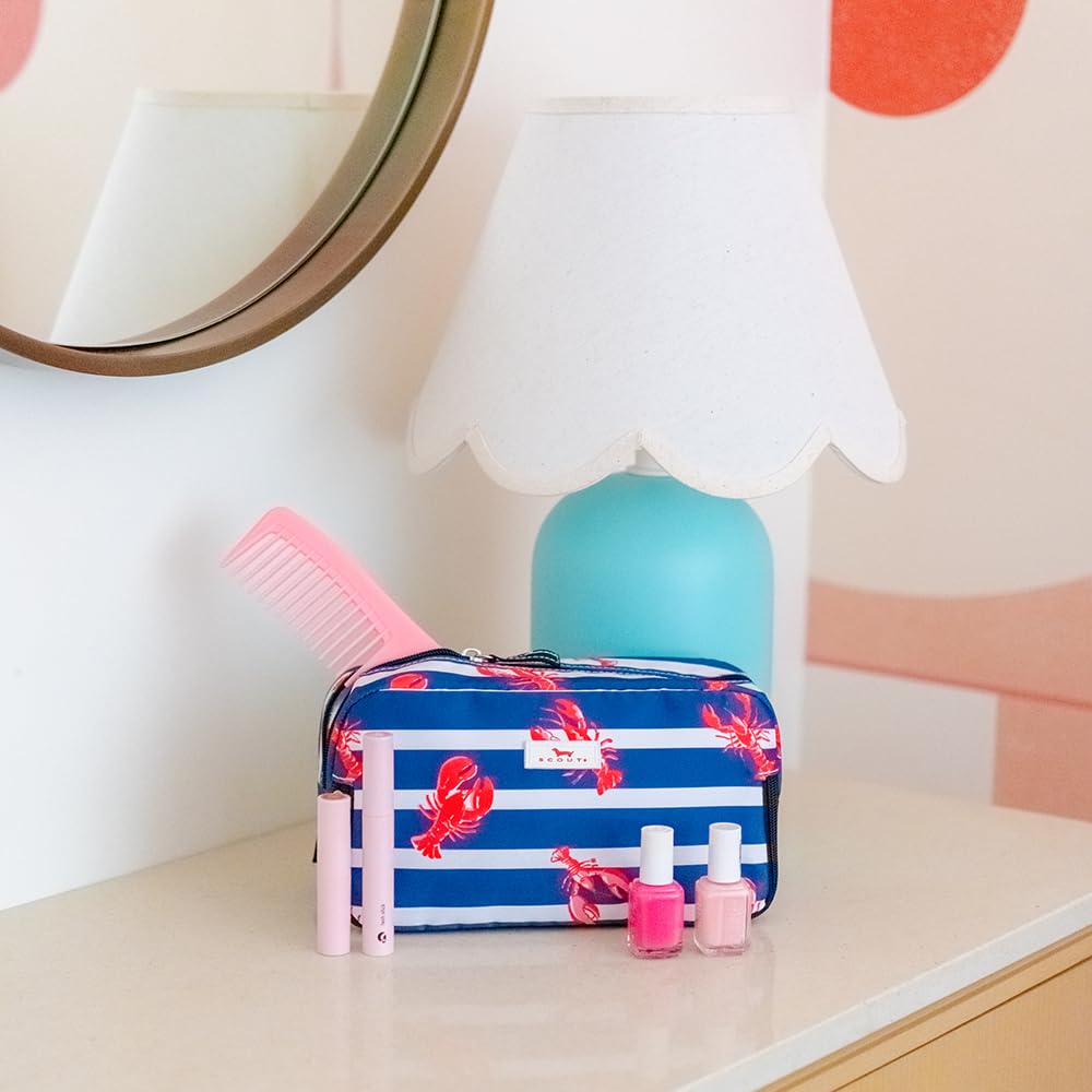 SCOUT 3-Way Cosmetic Bag with 3 Zipper Compartments
