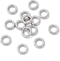 Vista 49 de 100 Piezas - Anillos de Enganche de Acero Inoxidable 304 - 7mm - Calibre 18 (1mm de Grosor)