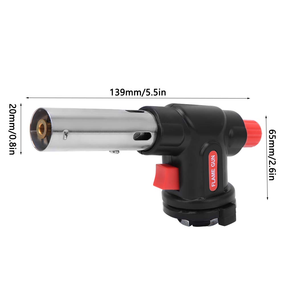 Cannello a Gas, Fiamma Ossidrica Portatile Cannello Da Cucina Con Fiamma Regolabile, Torcia a Fiamma Di Gas Pistola a Fiamma Torcia Cucina Bruciatori Da Cucina Cannello per Saldatura, Barbecue, Cucina