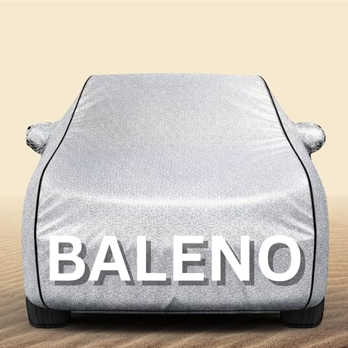 Image of 100% Waterproof Compatible for Baleno Car Cover Heavy Duty - Premium Polyester Car Body Cover, All Weather Outdoor Protection, UV Resistant, Dustproof, Windproof, Heat Resistant, Scratch Resistant
