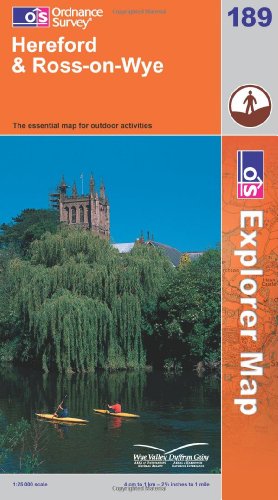 OS Explorer map 189 : Hereford & Ross-on-Wye