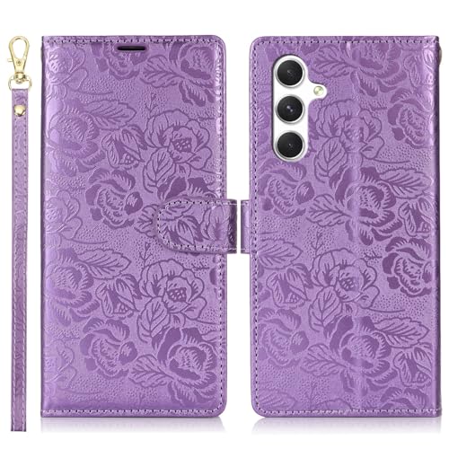 Étui Samsung Galaxy S23 FE portefeuille en cuir PU antichoc noir