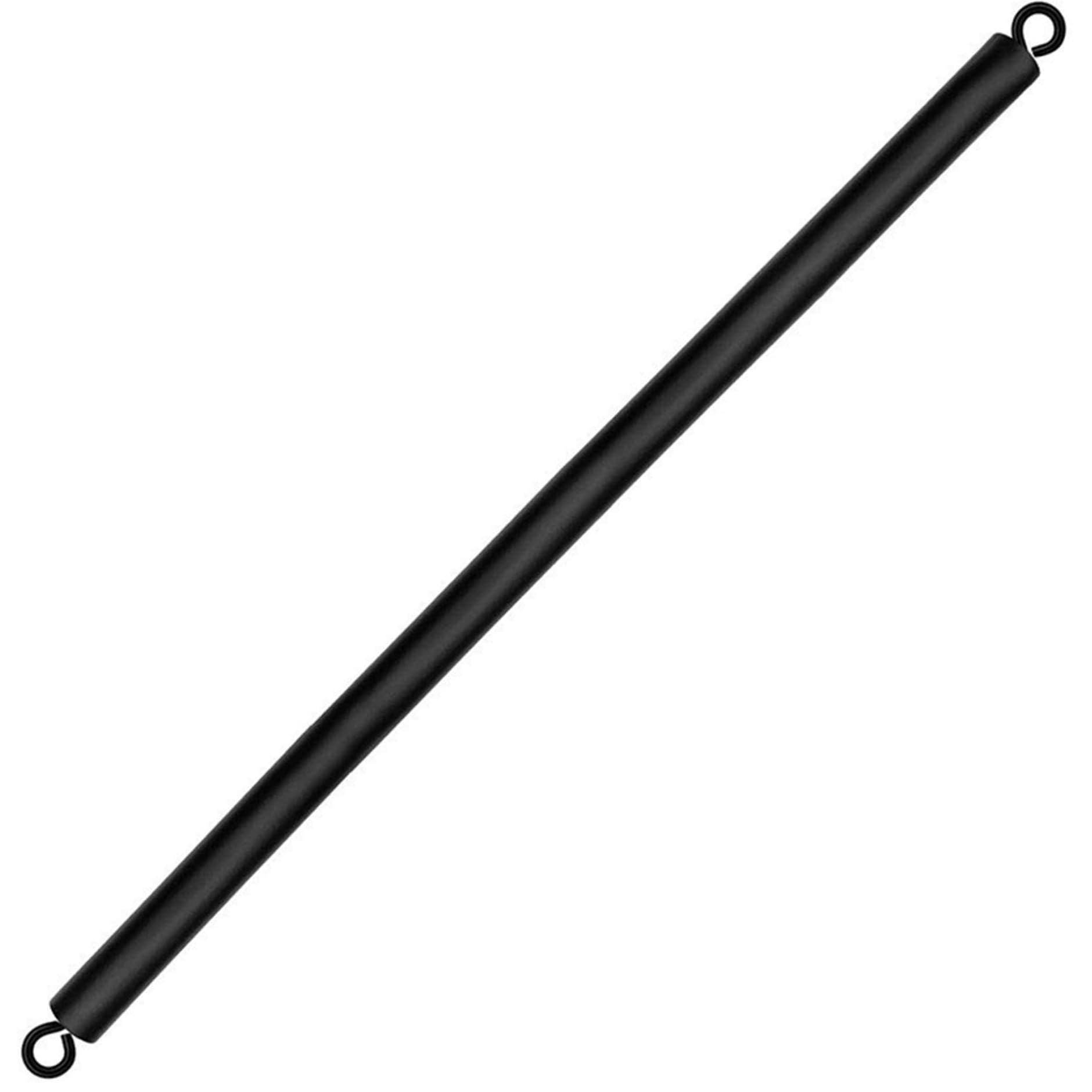 Pilates Bar, abnehmbare 3 -Abschnitt 39 -Zoll -Pilates -Stick, Schwarze Spreizstange mit 360 ° Drehschleifenende, Ausrüstung für Heimtraining, Fitnessstudio