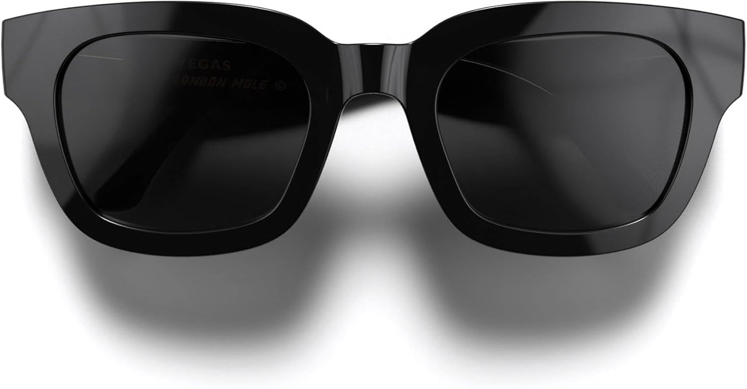 LONDON MOLE® Vegas Sunglasses | Oversized square/rectangular/trapezoidal frames | Unisex | Spring hinges