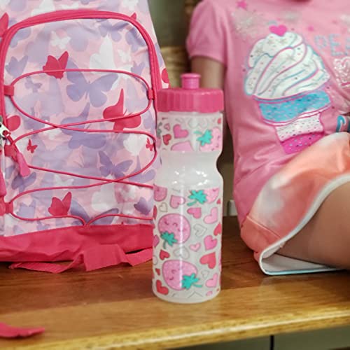 50 Strong Kids Water Bottle | 22 Oz. Bpa- Free Sports Squeeze Water Bottles With Pull Top Cap |Perfect Water Bottle For School | Reusable & Durable For Boys & Girls | Made In Usa #TOP6