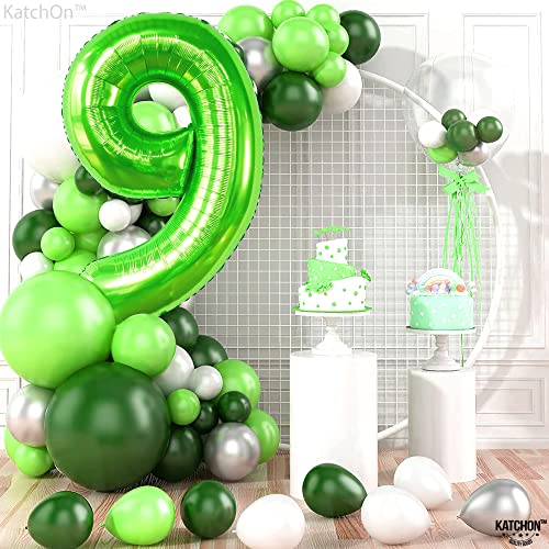 Image of KatchOn Light Green Number 9 Balloon 40 Inch