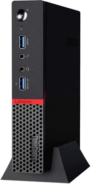 Lenovo ThinkCentre M710q Petit Bureau, Mini PC Intel Core i3-6100t, 8 Go de RAM, 256 Go de SSD, US Clavier et Souris, Win11 Pro (Renouvellé) - 2