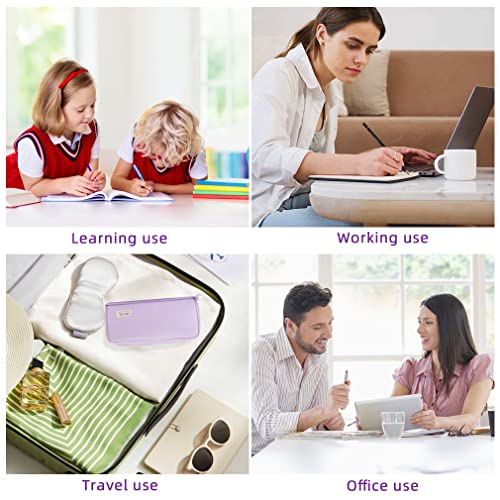 Image of iSuperb Large Pencil Case 3 Compartments Pencil Pouch Big Capacity Pencil Bag for Kids Teen Girls Boys Student School Supplies Oxford Organizer Pen Bag Cosmetic Makeup Pouch