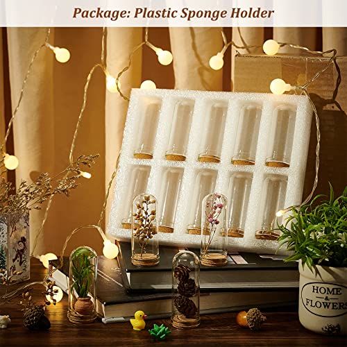 Image of BENECREAT 20 Pack 40ml Glass Jars Bottles Decoration Bottles with Cork Stoppers for Party Favors, Arts, Small Projects and DIY Decorations