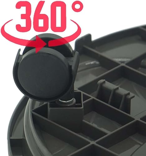 Miniatura 3 de Visionfly 4 unidades de 13 pulgadas con contenedor de agua integrado y 4 ruedas, carrito de jardín con ruedas, capacidad de carga de 130 libras