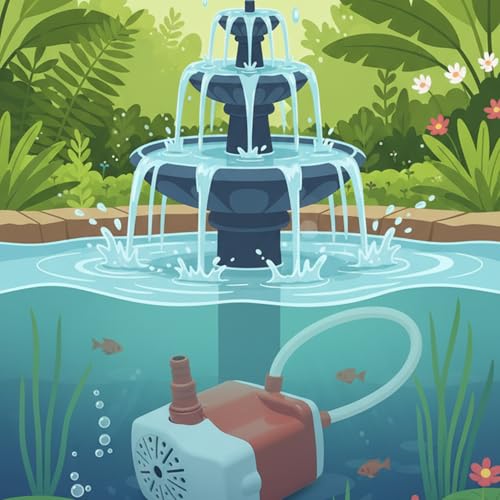 Image of Depron 40 Watt Submersible Water Pump - 180V-230V, 8 Feet Water Lifting, Cooler Pump for Desert Air Cooler, Aquarium, Fountains, Ponds (40 Watt Model Nimo)