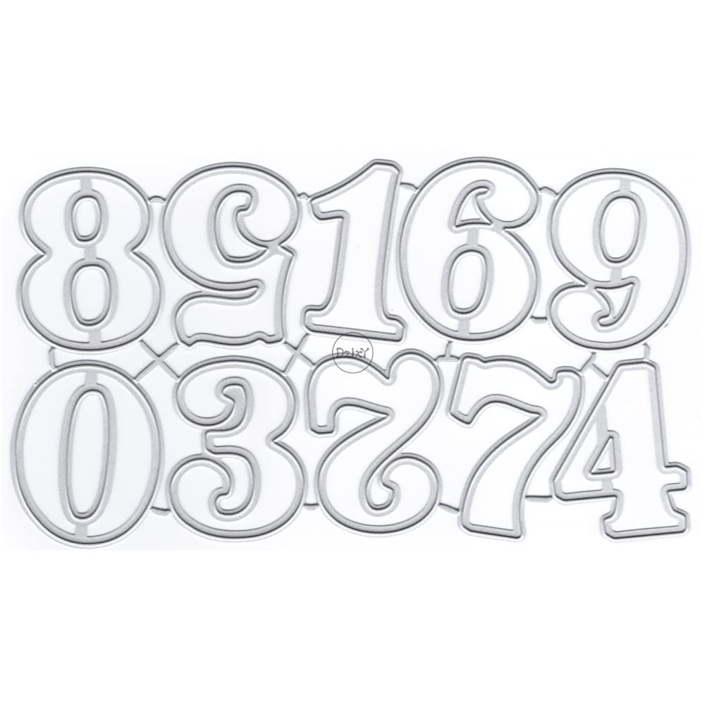 Amazon.co.jp: DzIxY Arabic Numerals Metal Cutting Dice Card Making