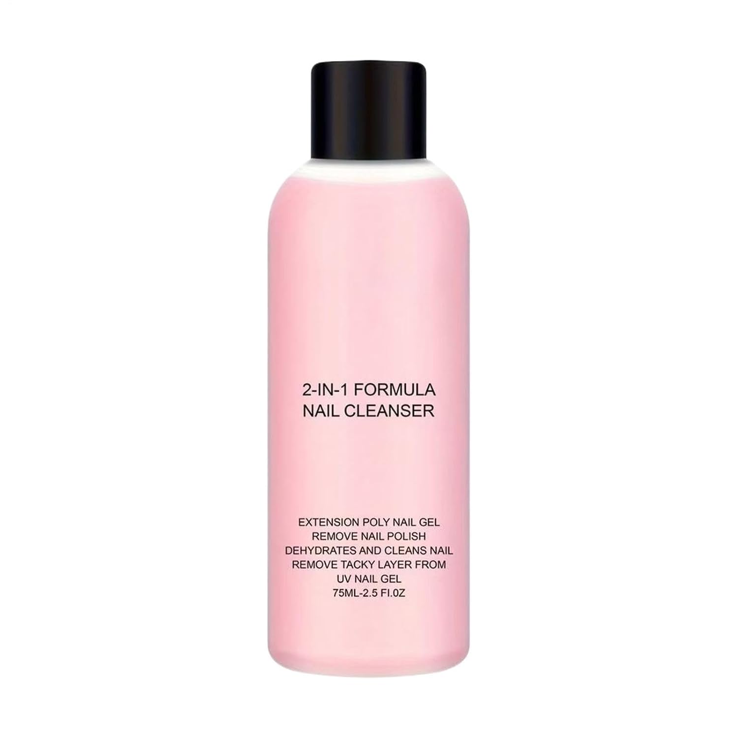 Instant Polished Gel Remover, 75ml Quick Easy Gentle Nail Cleanser, Rapid Polished Dissolver, Soak Off Solution, Manicure Maintenance Fluid