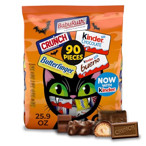 Butterfinger, CRUNCH, Baby Ruth, 100 Grand, Kinder Bueno, Kinder...