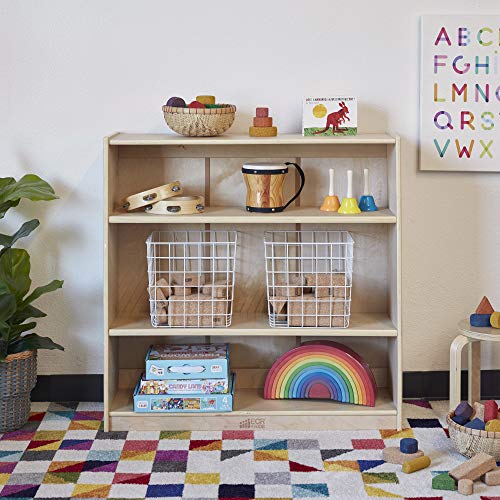 ECR4Kids Classic Bookcase, 36in, Adjustable Bookshelf, Natural - Image 5