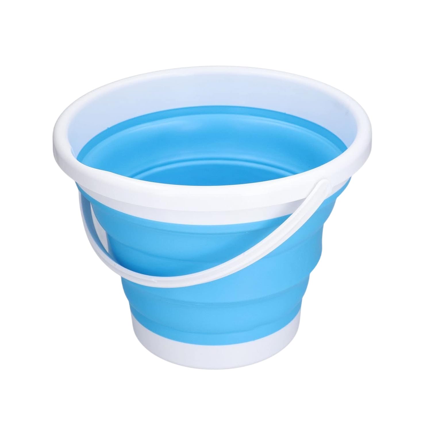Multicolor 10 L Foldable Silicone Bucket Space Saving Collapsible Pail Durable Portable Water Container for Home Camping Fishing and Car Wash-image-24