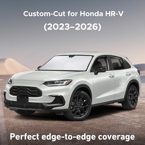 Image of EcoNour Windshield Sunshade Compatible for Honda HRV 2023, 2024, 2025, 2026, Sun Visor for Front Windshield & Window Sun Shade Cover, UV Heat Blocker & Protector, Car Accessories