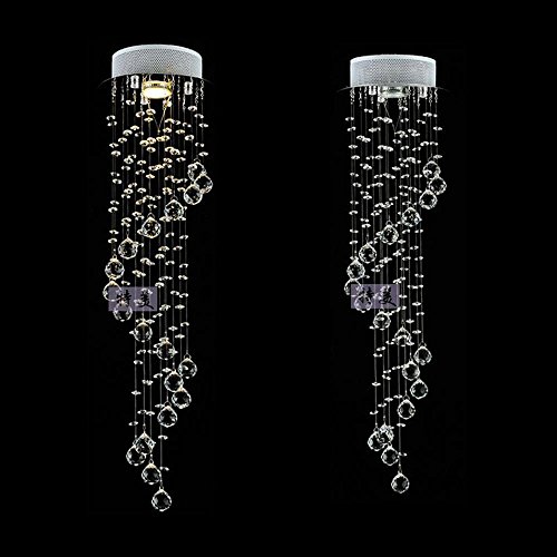 Plafond de cristal moderne de style suspension LED pour chambre raffinée
