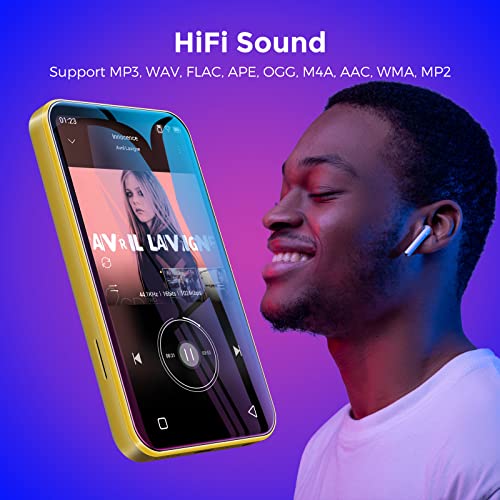 WiFi-Mp3-Player-with-Bluetooth-TIMMKOO-40-Full-Touch-Screen-Mp3-Mp4-Player-with-Speaker-Portable-HiFi-Sound-Walkman-Digital-Music-Player-with-FM-RadioRecorder-EbookClock-Browser-Yellow