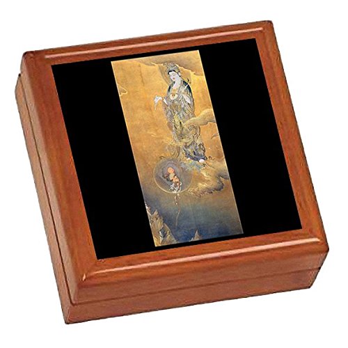 狩野芳崖『 悲母観音 』の写真タイル付き小物入れ(Jewelry Box)( 日本の名画シリーズ )