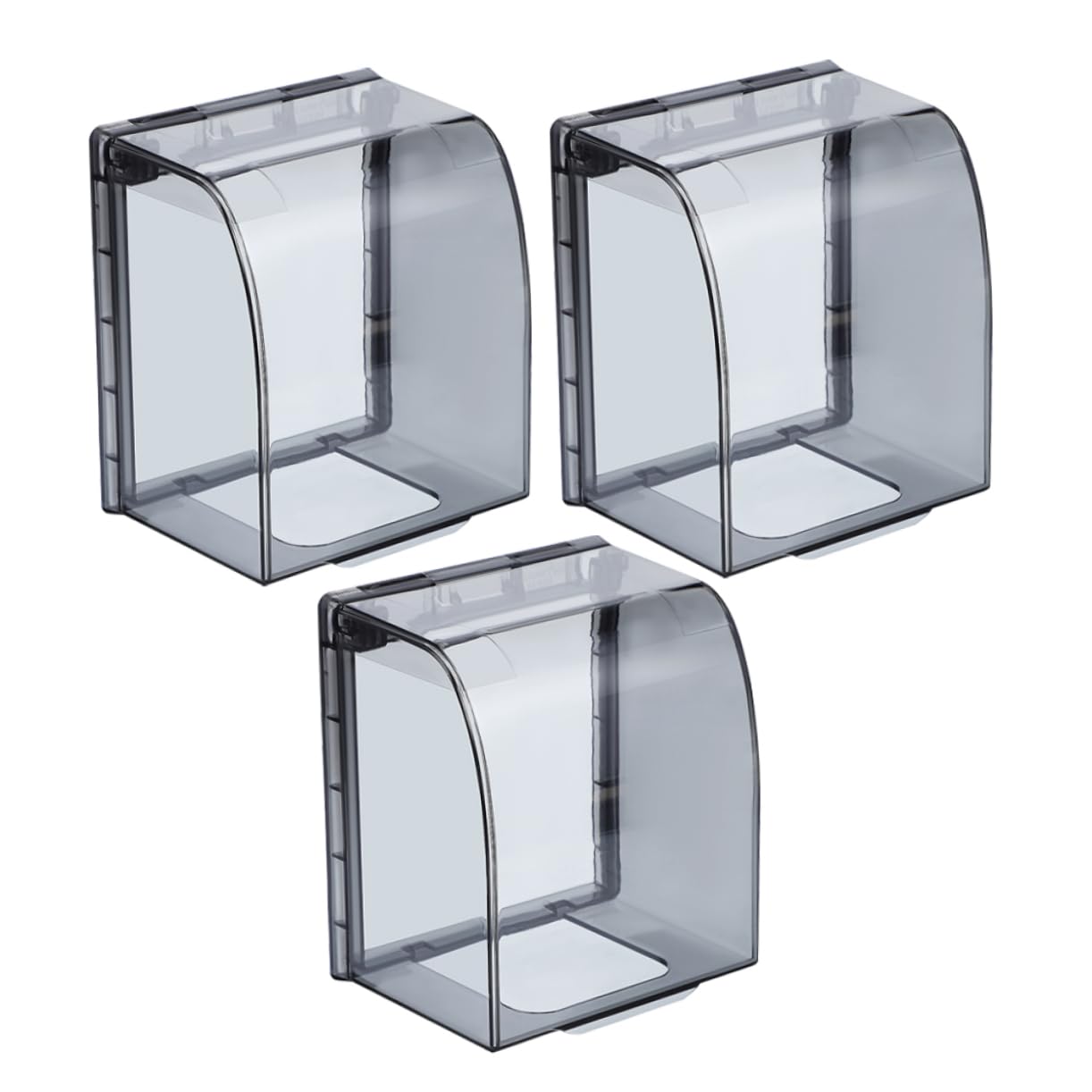 CIYODO 3pcs PVC Weatherproof Receptacle Cover Weatherproof Outlet Cover Outdoor Electrical Outlet Cover Exterior Outlet Cover Black