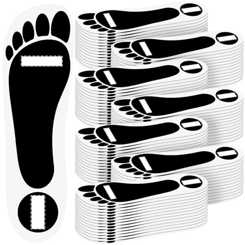 Nuenen 120 Pairs Spray Tan Feet Pads Protectors Disposable Adhesive Spray Tanning Pads Sticky for Sunless Tanning Lasting Tent Protect Foot 240 Feet(Black)