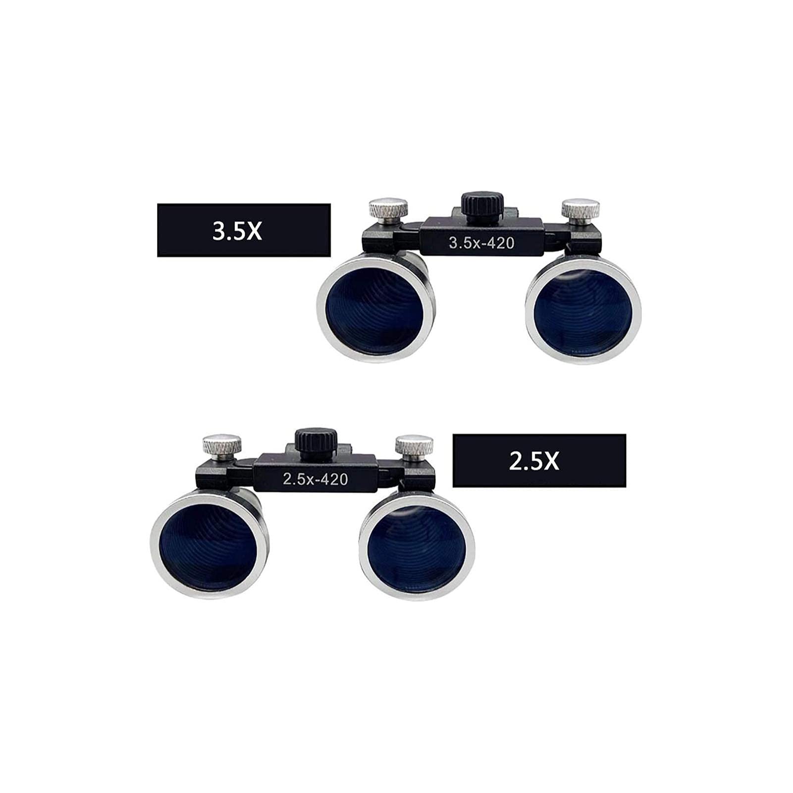 Lupa, Lupas, Lupas con Luz para La Cabeza, Lupa Binocular 2.5X / 3.5X con Luz Led Recargable para El Cabezal